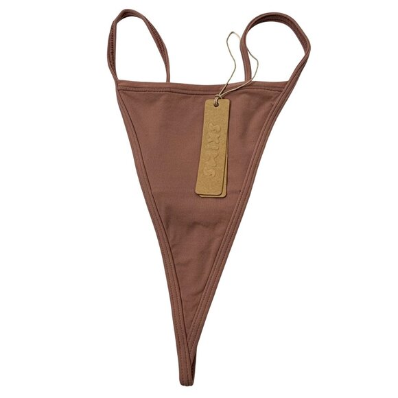 SKIMS Fits Everybody T-String Thongs Lot of 3 Rose Clay Teal Cocoa XS - Picture 3 of 10